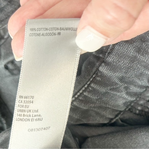 Free People We The Free Ziggy Denim Jean Bib Shortalls Black Gray Wash XS - Picture 12 of 16